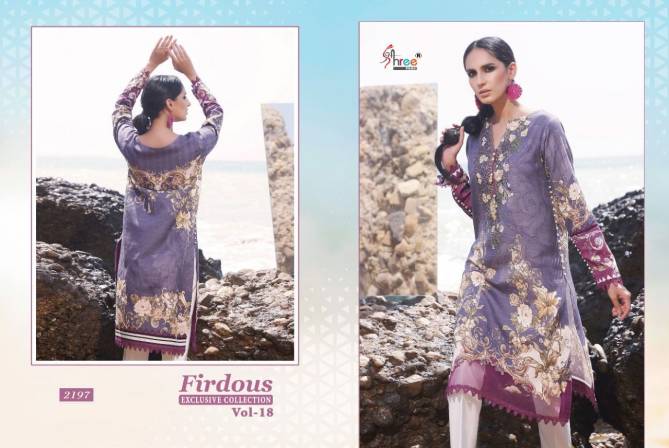 Shree Firdous Exclusive Collection 18 Pure Cotton Casual Wear Pakistani Salwar Suits